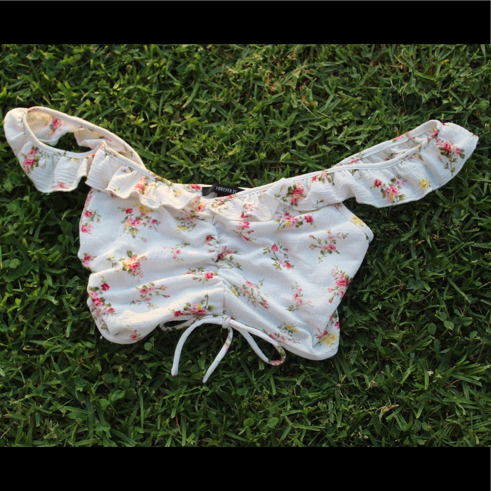 Off the shoulder crop top